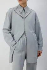 FERMUARLI KAPÜŞONLU CEKET