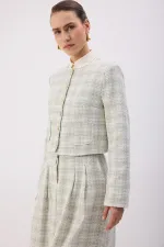 JACKET, SKIRT, TWEED SET