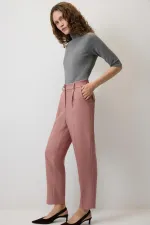 ÇİZGİLİ PİLELİ PANTOLON