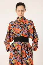 PATTERNED VISCOSE DRESS PATTERNED VISCOSE DRESS