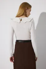 DANTEL YAKA ÇITÇITLI BODY