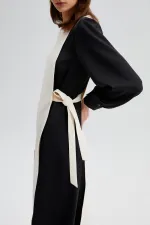 KONTRAST RENKLİ ELBİSE