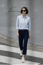 PAÇASI PÜSKÜLLÜ DENİM PANTOLON