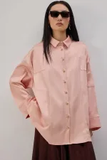 OVERSIZE SATIN SHIRT OVERSIZE SATIN SHIRT