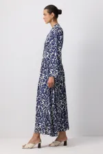 DESENLİ VİSKON GÖMLEK ELBİSE