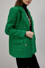 JACKET WITH FRINGED COLLAR JACKET WITH FRINGED COLLAR