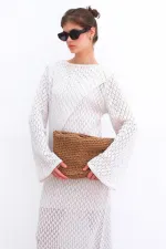 PAMUKLU BRODE ELBİSE