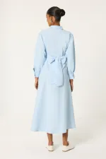 FRONT-TIE SHIRT DRESS