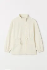 STAND COLLAR ZIP-UP JACKET