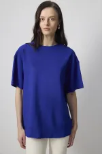 T-SHIRT EN CRÊPE À MANCHES COURTES