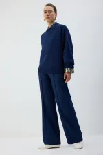 PANTALON CÔTELÉ AVEC TAILLE ÉLASTIQUE