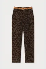 LEOPAR DESENLİ HAVUÇ PANTOLON
