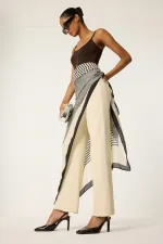 STRAIGHT FIT CREPE PANTS STRAIGHT FIT CREPE PANTS