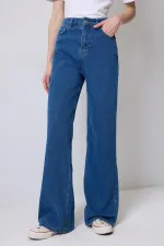 WIDE-LEG DENIM PANTS