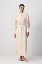 ROBE EN VISCOSE CEINTURE