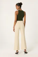 PANTALON DÉCONTRACTÉ TAILLE HAUTE