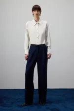 SATEN KEMERLİ PANTOLON