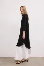 POPLİN MAXİ GÖMLEK