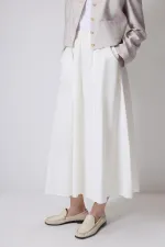 JUPE TISSÉE AVEC TAILLE FRONCÉE