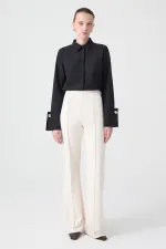 RIBBED CREPE PANTS RIBBED CREPE PANTS