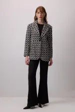 LOCK PATTERN BLAZER JACKET