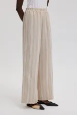 STRIPED PANTS WITH ELASTIC WAISTBAND