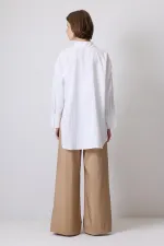 CHEMISE CUPRA SURDIMENSIONNÉE CHEMISE CUPRA SURDIMENSIONNÉE