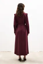 SHIRT COLLAR CREPE DRESS SHIRT COLLAR CREPE DRESS