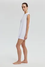 SLEEVELESS LINED TUNIC