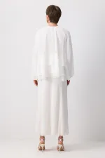 RUFFLED CHIFFON BLOUSE