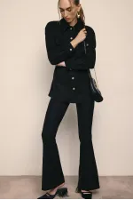 SUEDE JACKET WITH CHAIN BELT