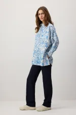 PATTERNED LINEN TEXTURED TUNIC