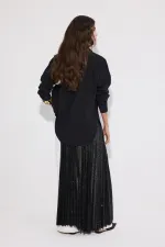 OVERSIZE VİSKON GÖMLEK