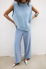 PANTALON LARGE EN CRÊPE