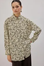 MİNİ LEOPAR DESENLİ GÖMLEK