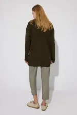 LONG CARDIGAN WITH GOLD BUTTONS