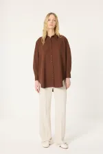 OVERSİZE KREP GÖMLEK