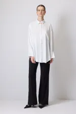 CHEMISE EN SATIN COUPE DÉCONTRACTÉE