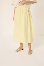 ELASTİK BEL ASTARLI ETEK