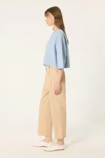 HIGH WAISTED CARROT PANTS WITH DARTS
