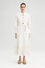 BUTTON DETAIL LONG DRESS BUTTON DETAIL LONG DRESS