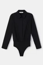 SNAP-BUTTON SHIRT BODYSUIT