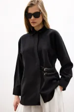 SHIRT WITH BELT DETAIL