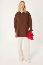 OVERSİZE KREP GÖMLEK