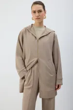 ZIPPED HOODED JACKET
