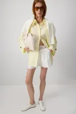 GENİŞ MANŞETLİ POPLİN GÖMLEK