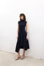 ASYMMETRICAL KNITTED DRESS