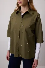 CHEMISE ORNÉE DE PIERRES