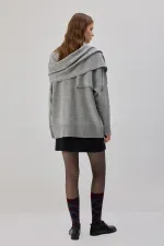 PULL À COL ÉCHARPE