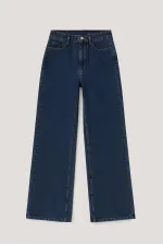 PANTALON EN JEAN À JAMBES LARGES